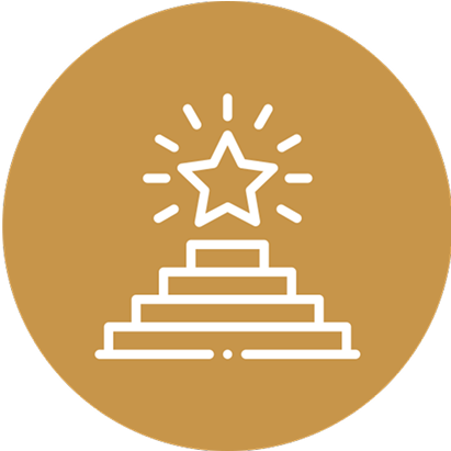 Icon representing excellence and recognition