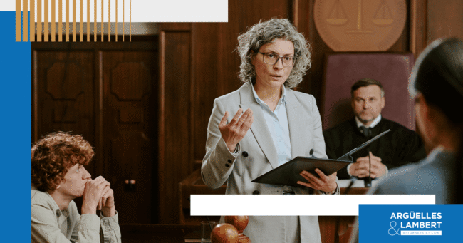 what does a criminal defense lawyer do Criminal defense lawyer representing a client during a courtroom hearing